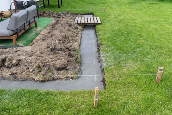 Cement Footer Installation in Oxnard