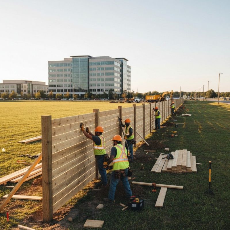 Concrete Fence Installation detail